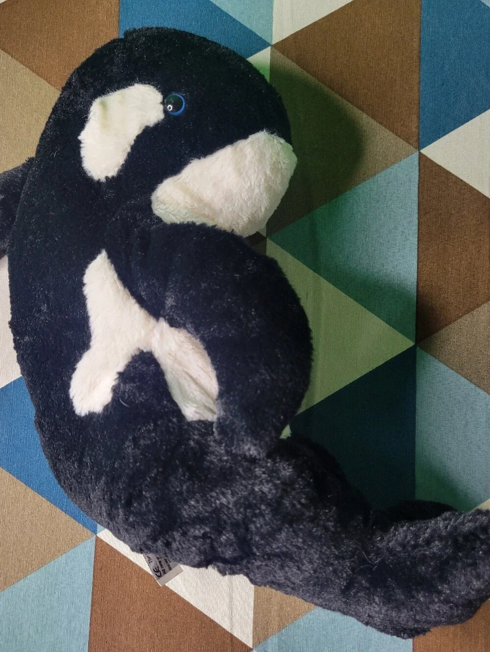 Vintage 2001 The Bear Factory Plush Orca Legs Killer Whale Stuffed Animal Soft